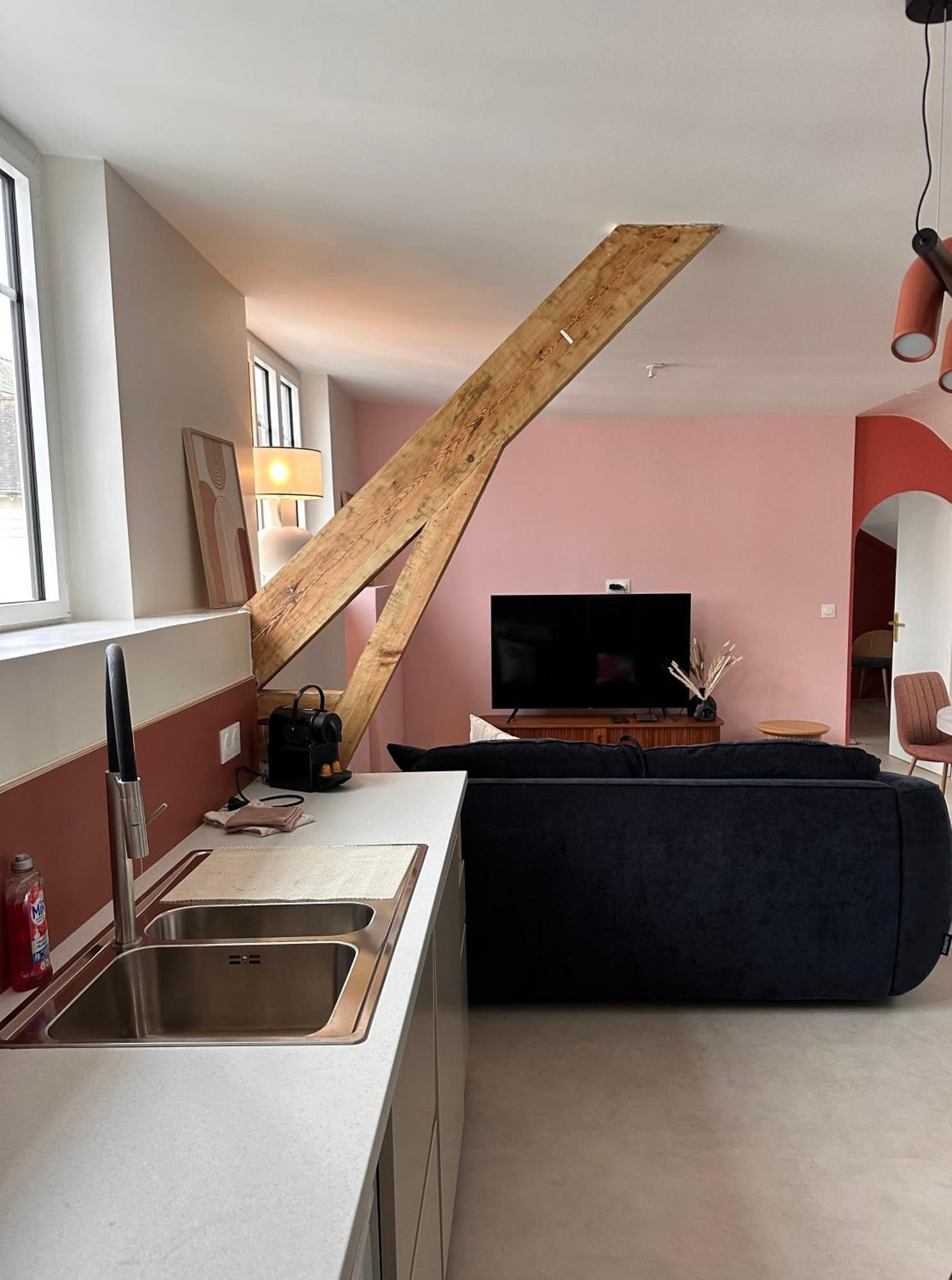 Grand Appartement Ultra Moderne Plein Centre, Plage A Pieds, Avec Parking Concarneau Exteriör bild